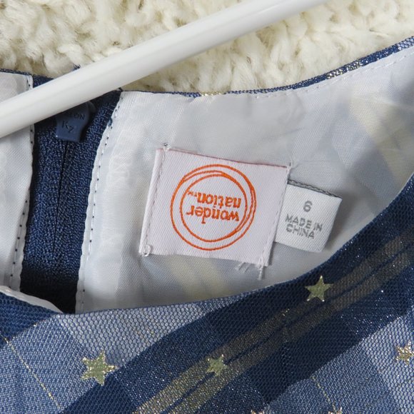 Wonder Nation*Girls Sleeveless Fit & Flare silhouette Star Stunned Dress Size‎ 6 - Picture 6 of 11